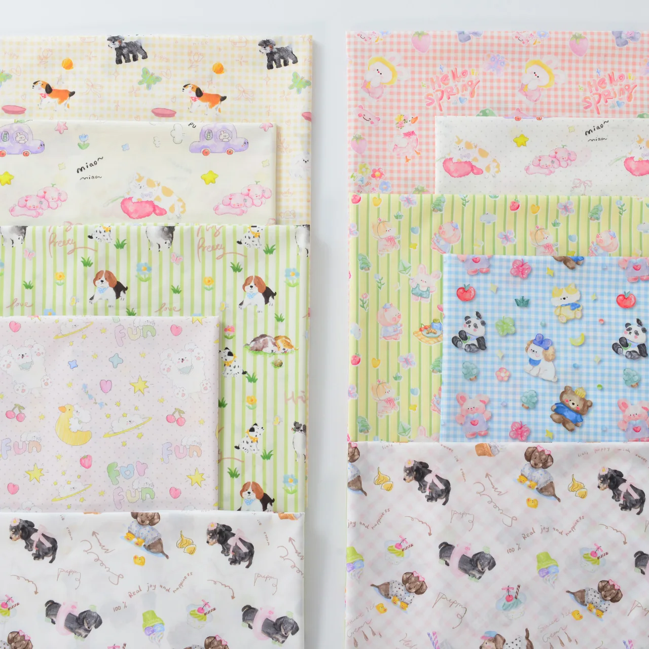 pijama-infantil-de-algodao-puro-estampado-com-desenhos-animados-fofos-calcas-anti-mosquito-colecao-pet-planet-60-unidades