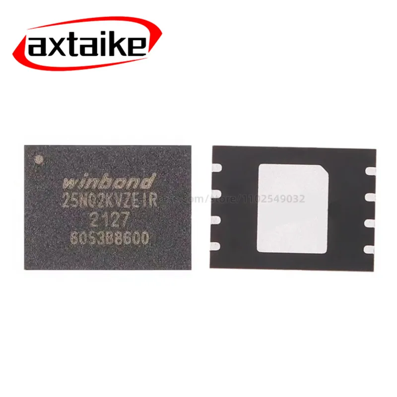 2PCS W25N02KVZEIR WSON-8 25N02KVZEIR 3V 2Gb SMD SLC QSPI NAND FLASH MEMORY WITHDUAL QUAD SPI BUFFER READ & SEQUENTIAL READ IC