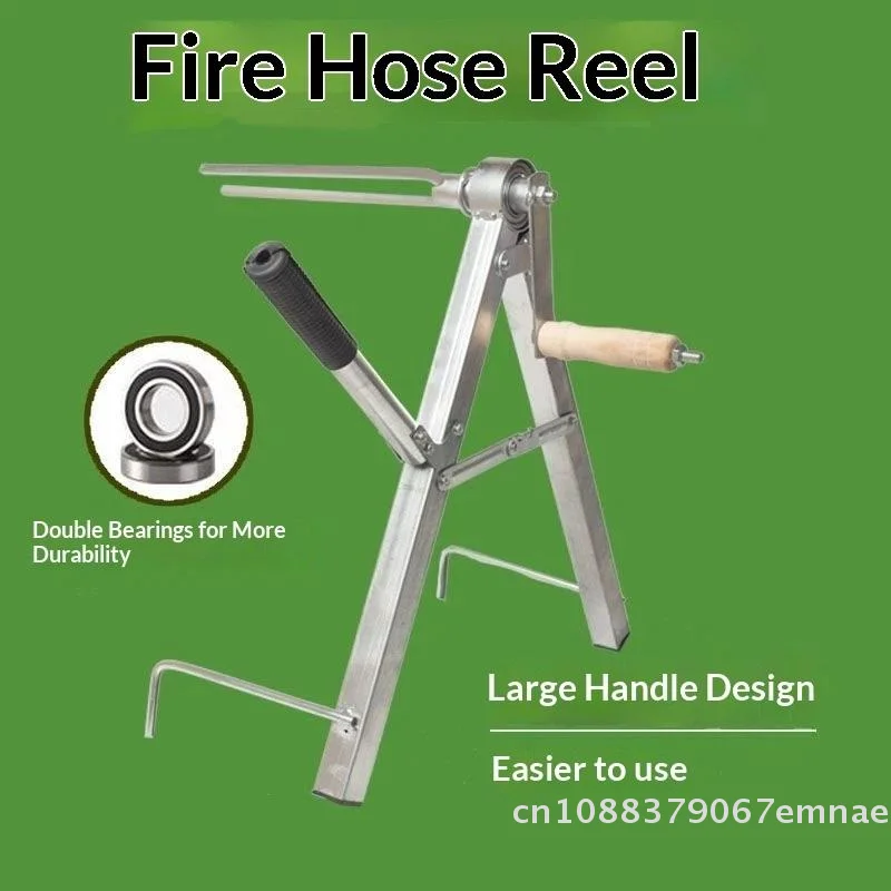 

Manual Portable Hose Reel Machine Foldable Water Pipe Winder for Fire Fighting Agricultural Irrigation - Durable Winding Rack