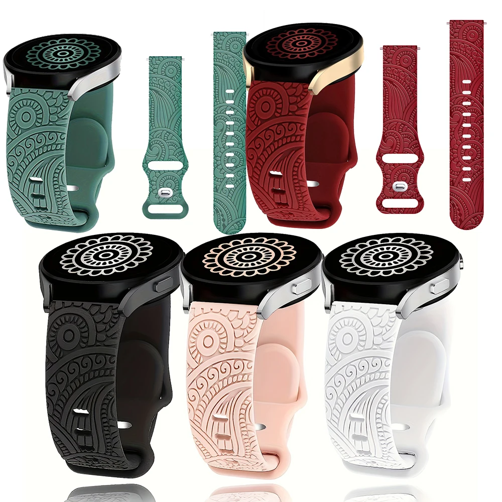 20 mm Silikonarmband für Garmin Vivoactive 6/5/3/Venu 2Plus/Sq/Sq Music Band Armband Approach S40/S12 Forerunner 55/645/245/165