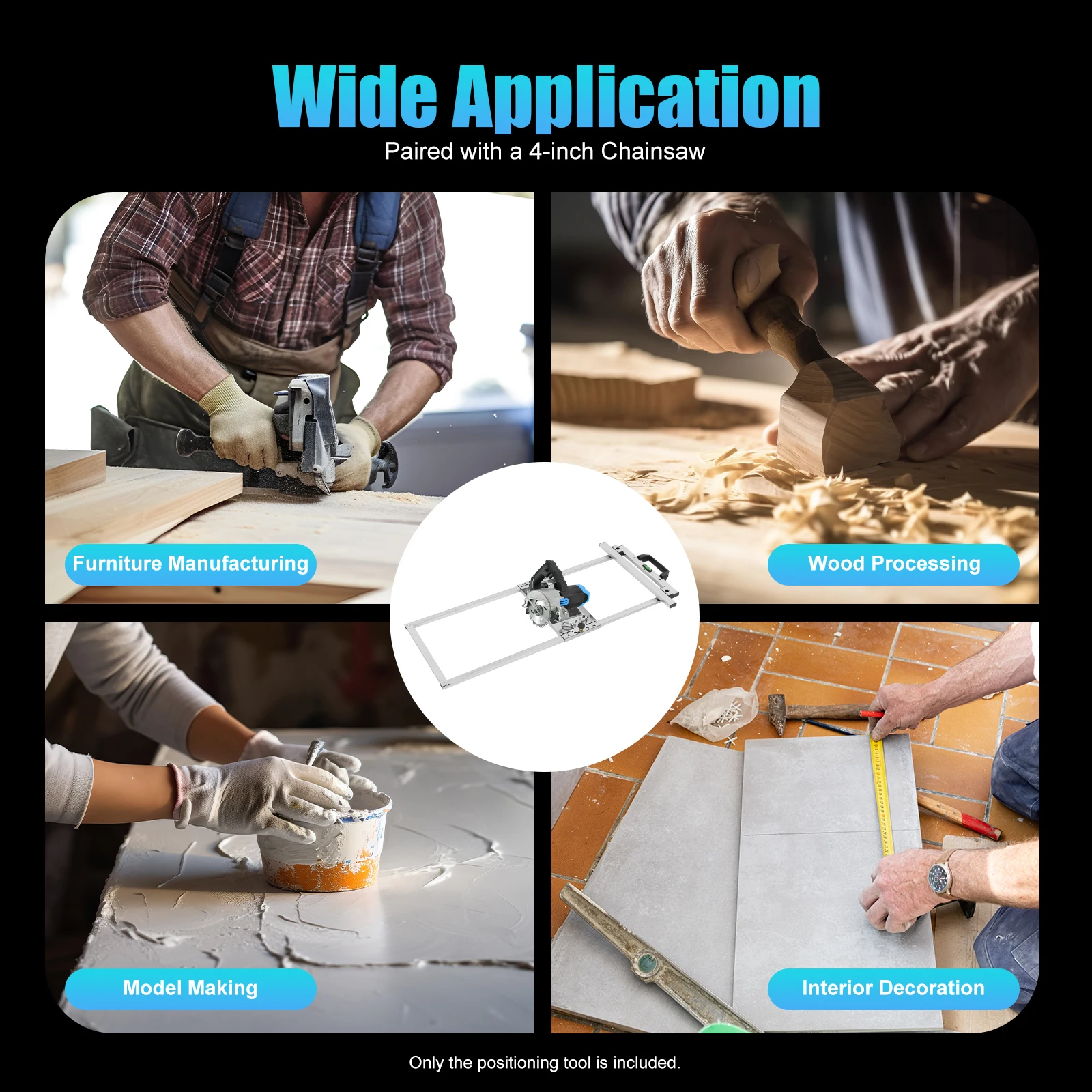 

Edge Guide Positioning Cutting Board Tool Electricity Circular Saw Trimmer Machine Stainless Steel Edge Guide Positioning