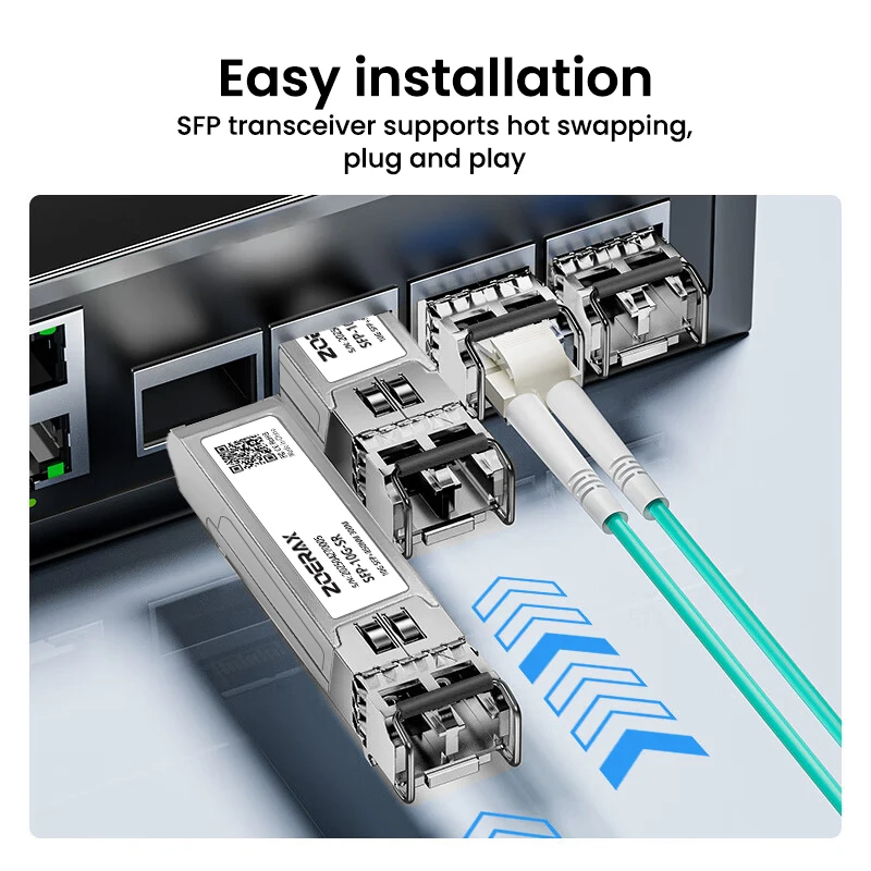 Natalink 10G SFP+ SR Ethernet Transceiver LC 850nm Multimode Duplex Optical Module Cisco, Ubiquiti,Netgear,Fortinet, Mikrotik