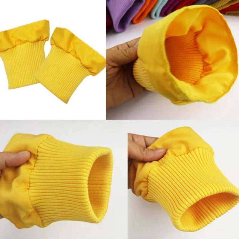 1 paio di cotone elastico a costine in tessuto lavorato a maglia piumino polsino anti-sporco antivento cappotto maglione polsino maniche finte accessori fai da te