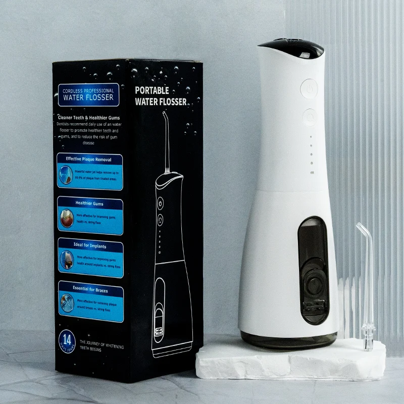 

STLF Wholesale 300ml IPX7 Mini Punch Device Rechargeable Cordless Portable for Oral Irrigator Water Flosser for Teeth Cle