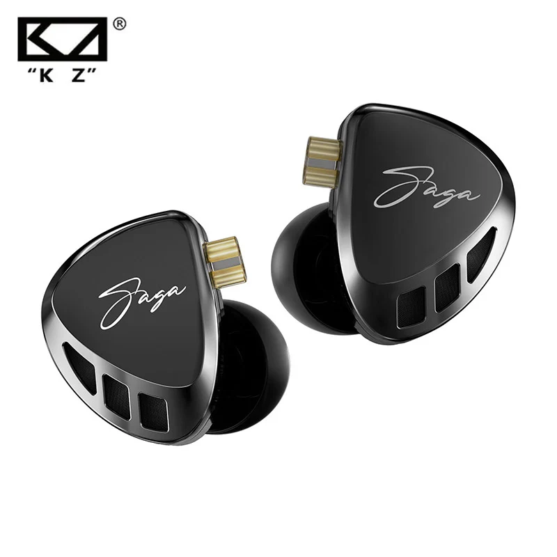 NEW KZ Saga In Ear Earphones Tuning Version Design Sport Headphones HiFi Stereo Bass Fever Music Metal Earbuds Gaming Headset