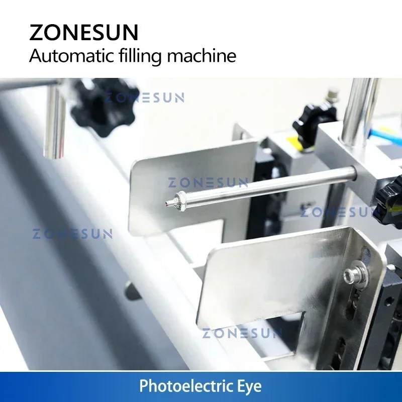 ZONESUN Small Filling Line Bottle Liquid Water Juice Drinks Magnetic Pump Jar Vial Conveyor Packaging Production ZS-DTMPZ1