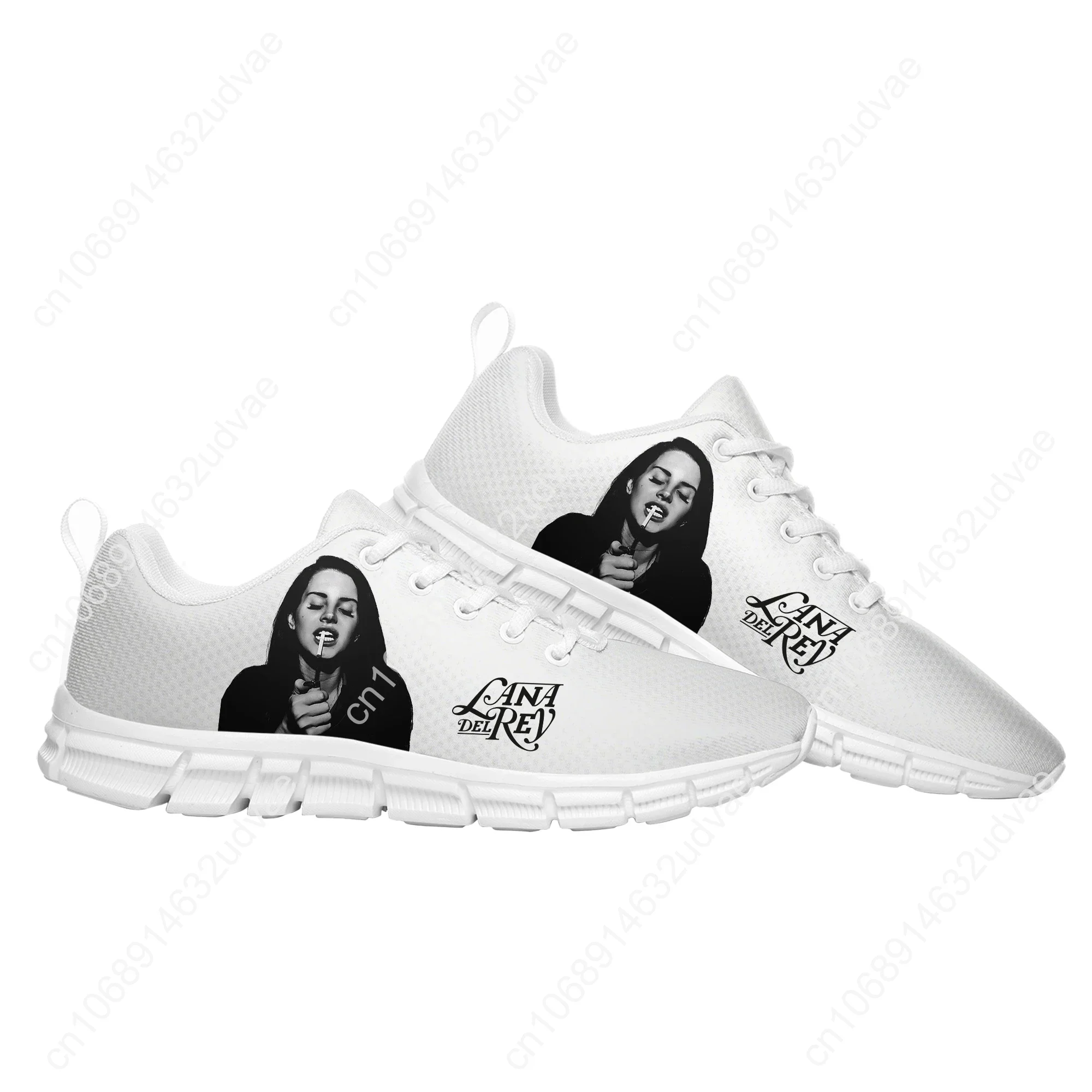 Lana Del Rey Singer Sports Shoes Mens Womens Teenager Sneakers Durable Elastic Footwear Casual Custom Made Couple Shoes White