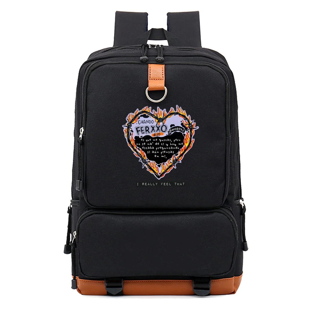 

Feid Ferxxo 2023 Fans 2D Capacity Backpack School Bag Teentage Travel Rucksack Mochilas Gift Back To School