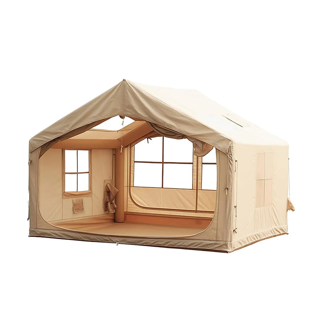 gy-Lightweight Integrated air Column ridge Tent Oxford Cloth 2000-3000mm Waterproof Thickened Rainproof Outdoor Camping*