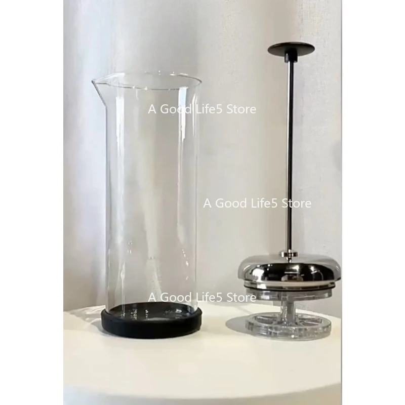 Applicable To Coffee Manual Milk Frother Household Glass Milk Beater Foam Cup Foam Frother