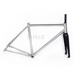 TIRIS-CC1  Bike Frameset, Gravel Cyclocross Frame and Fork, Bicycle Framework, 700C /29 '', Accessory Parts