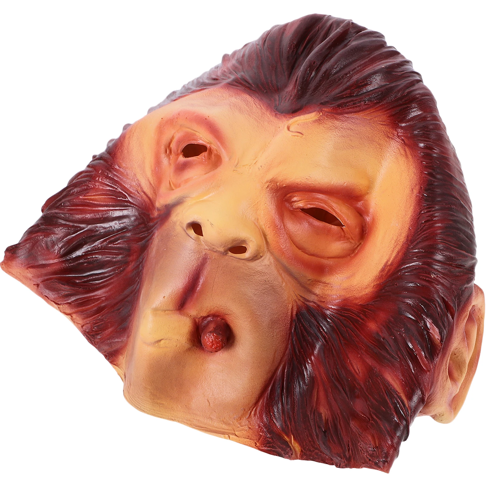 

Latex Monkey Headgear Scary Full Face Mask Props Halloween Masquerade Party Costume Friendly Role Play