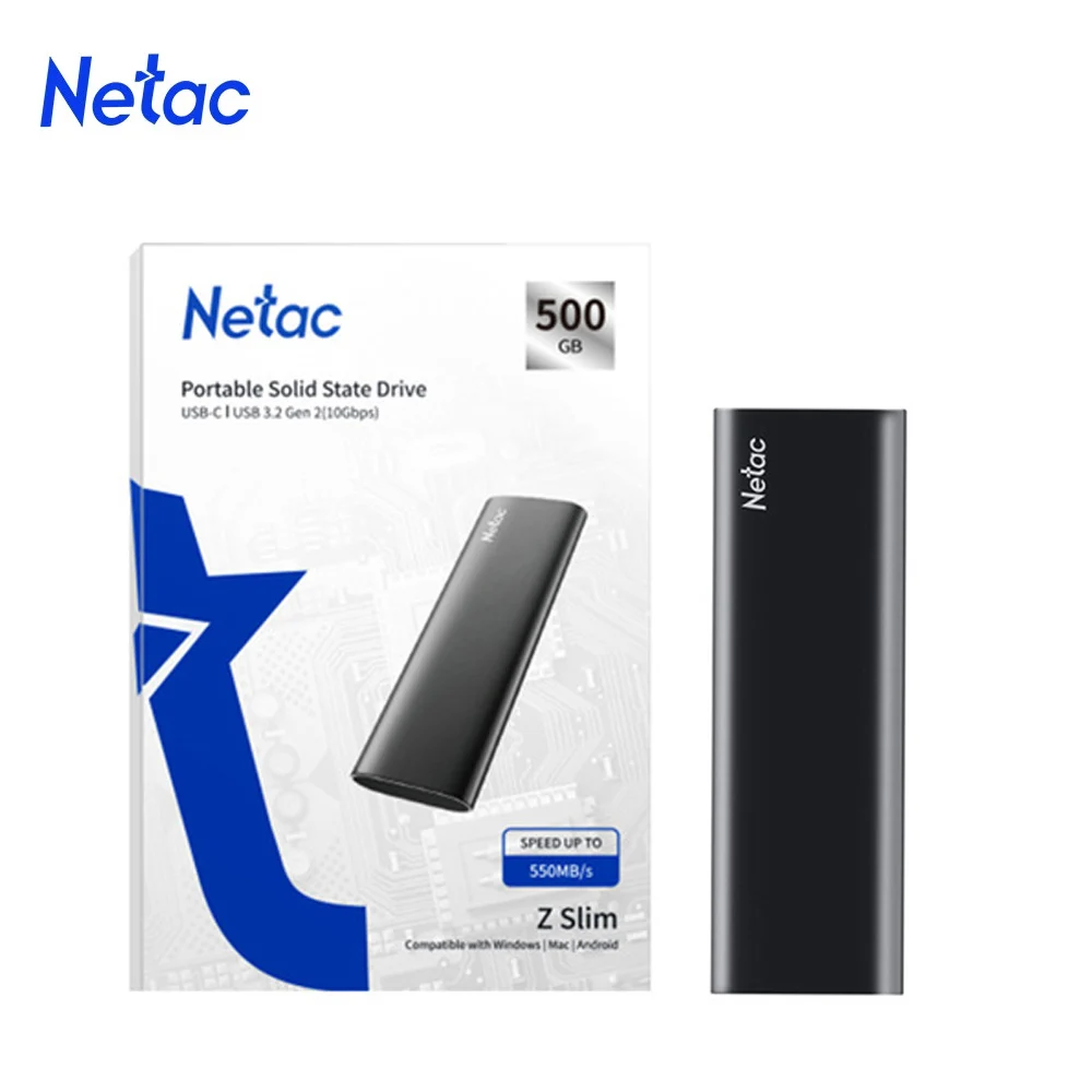 Netac External SSD 2TB 1TB 250GB 500GB HDD Portable SSD USB 3.2