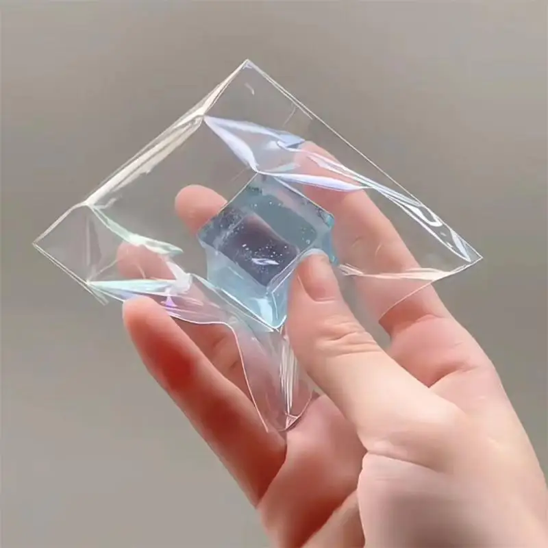 

1/3/5/10pcs Decompressed Transparent Small Ice Block Pinch Music Children Simulation Ice Block Toy Relaxing Mood Squeezing Toy