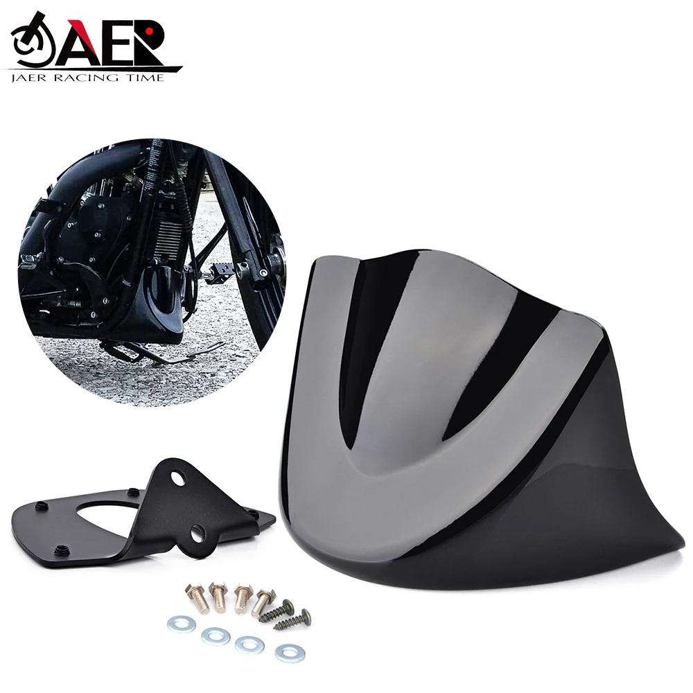 

Dyna Motorcycle Mudguard Gloss Black Lower Front Chin Spoiler Air Dam Fairing Cover for Harley Dyna 2006-Up