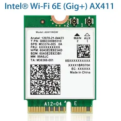 Intel WiFi Killer 1690i AX411NGW CARD Notebook Built in WIFI6E Gigabit Killer Game Wireless Network Card AX411 Bluetooth 5.3