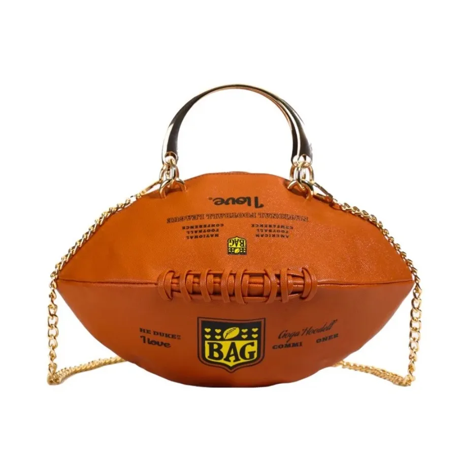 

Fashion American niche creative rugby trend single shoulder crossbody women's bag foreign-style senior sense of handbag