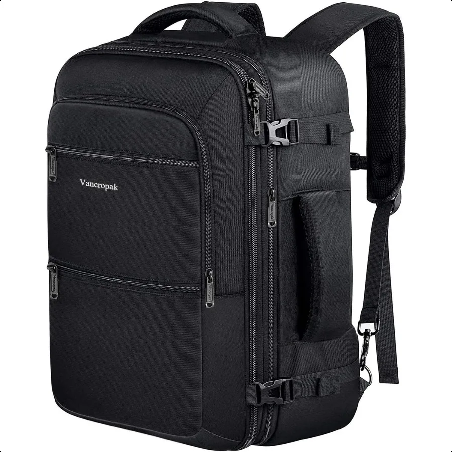 

Travel Backpack 40L Carry On Backpack for Men Women Black