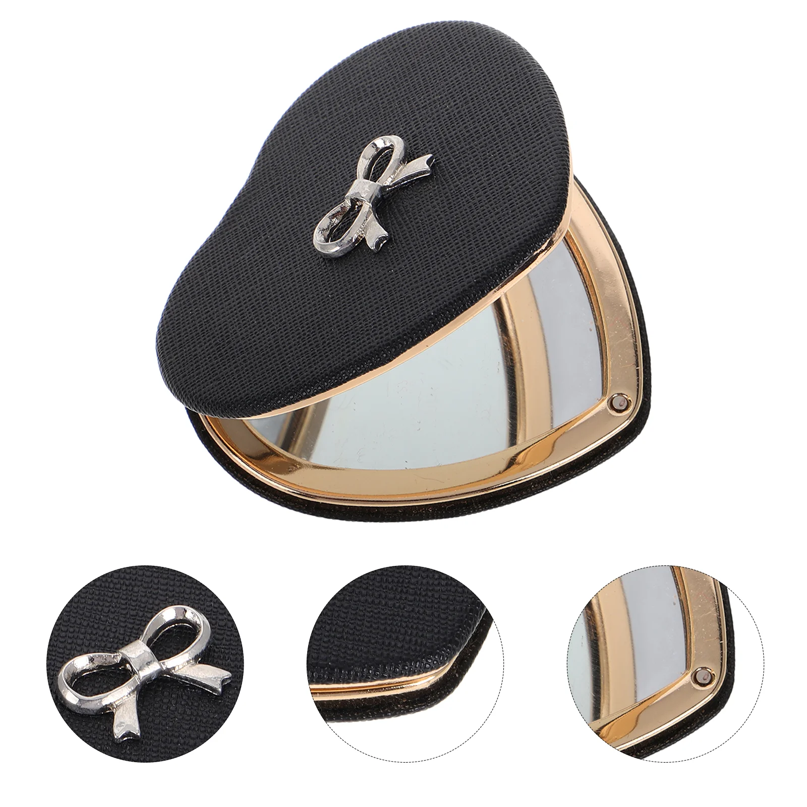 Mini-zakspiegel Opvouwbaar Vintage Compact Leuke spiegels Hart Make-up Esthetiek Klein voor portemonnee Portemonnee