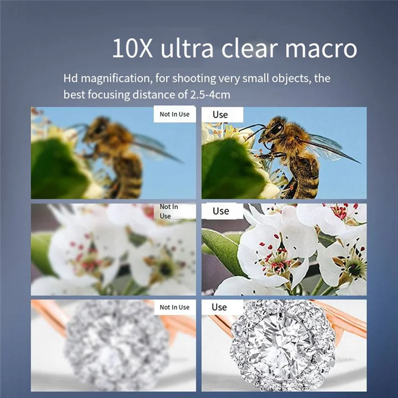 SQPP-DJI Osmo Pocket 3 매크로 렌즈 팬 틸트 카메라 핸드 헬드 범용 조인트 매크로 필터 액세서리