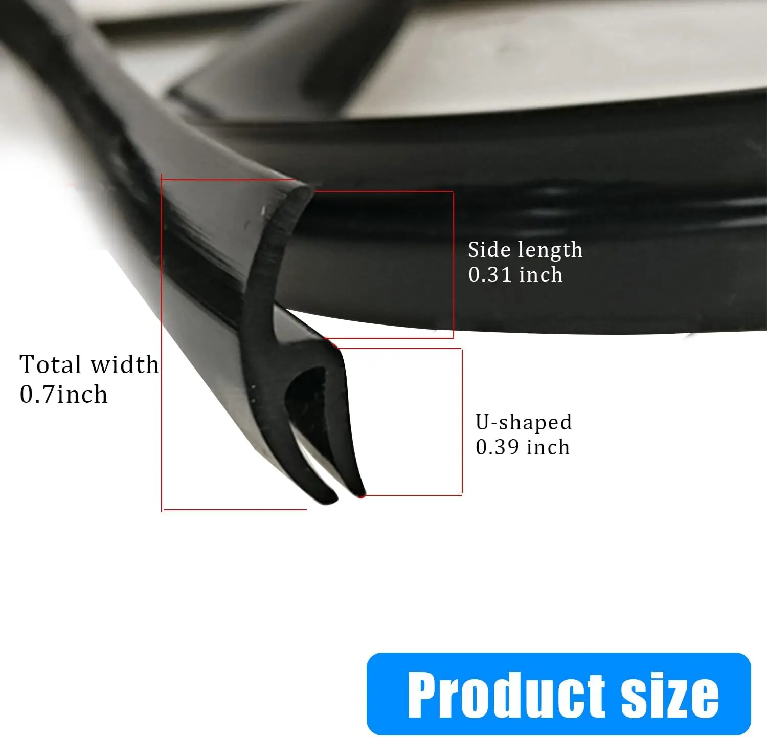 Windshield Rubber Seal Strip Car Weather Stripping Seal Strip for Windshield Sunroof Seal for Car/SUV Front Rear Windshield