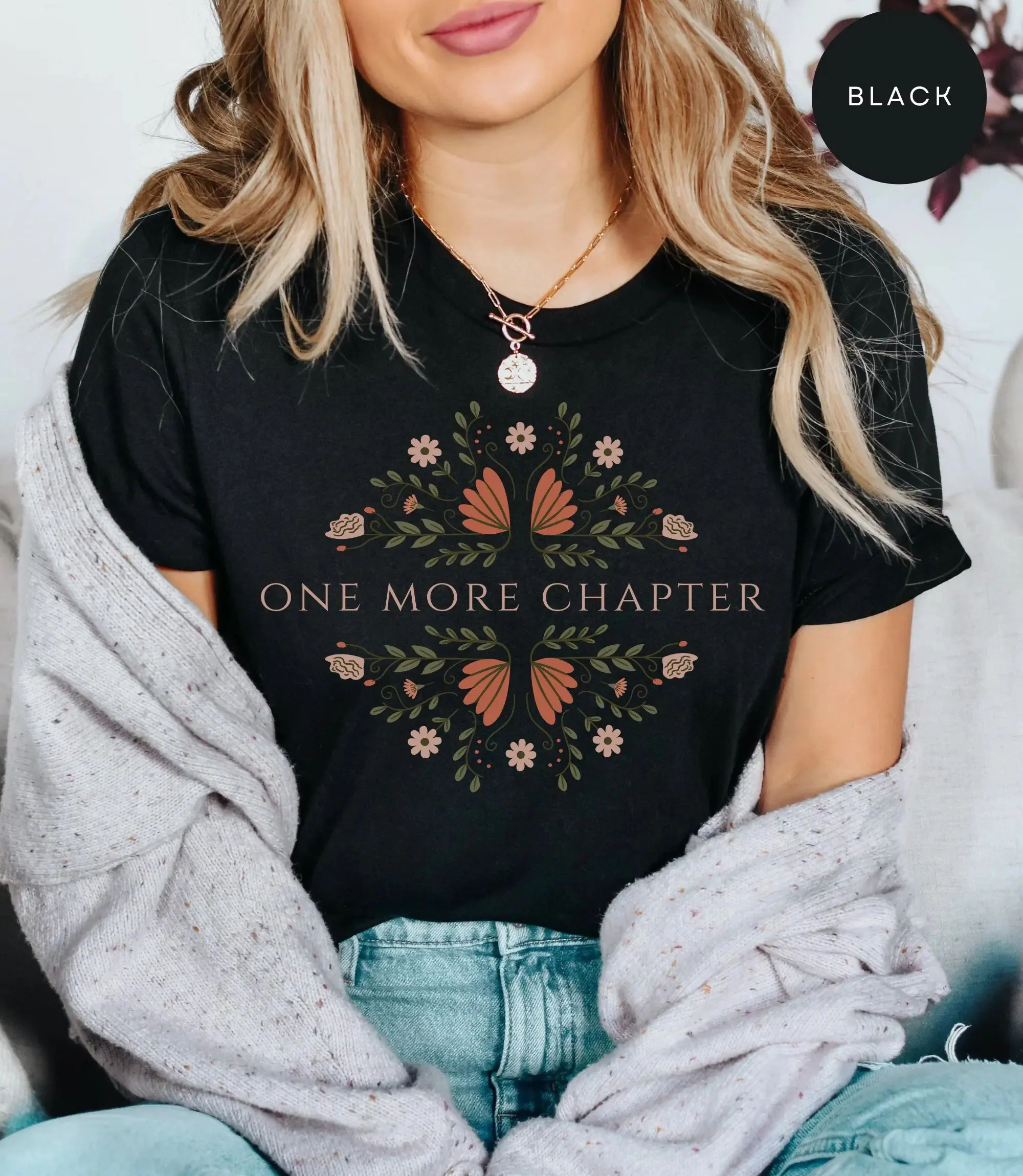 One More Chapter Book Nerd T Shirt Funny Reading Lover For Teacher