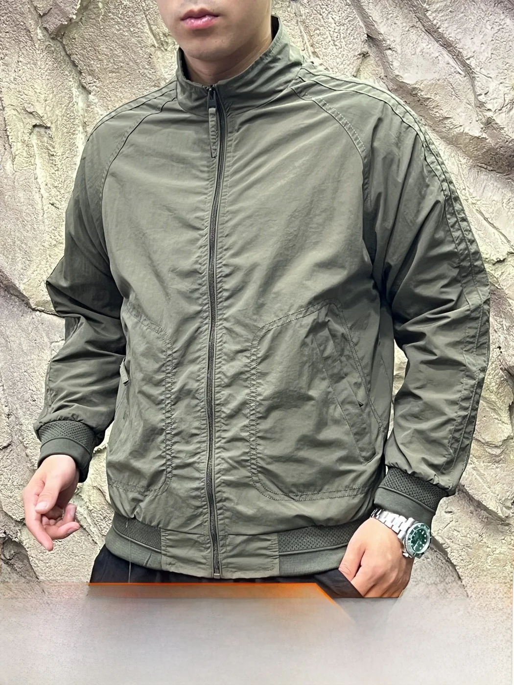 Dopamine Color Series Windproof Water-Resistant Quick-Drying Breathable Men's Stand Collar Outdoor Jacket Spring Autumn New A...