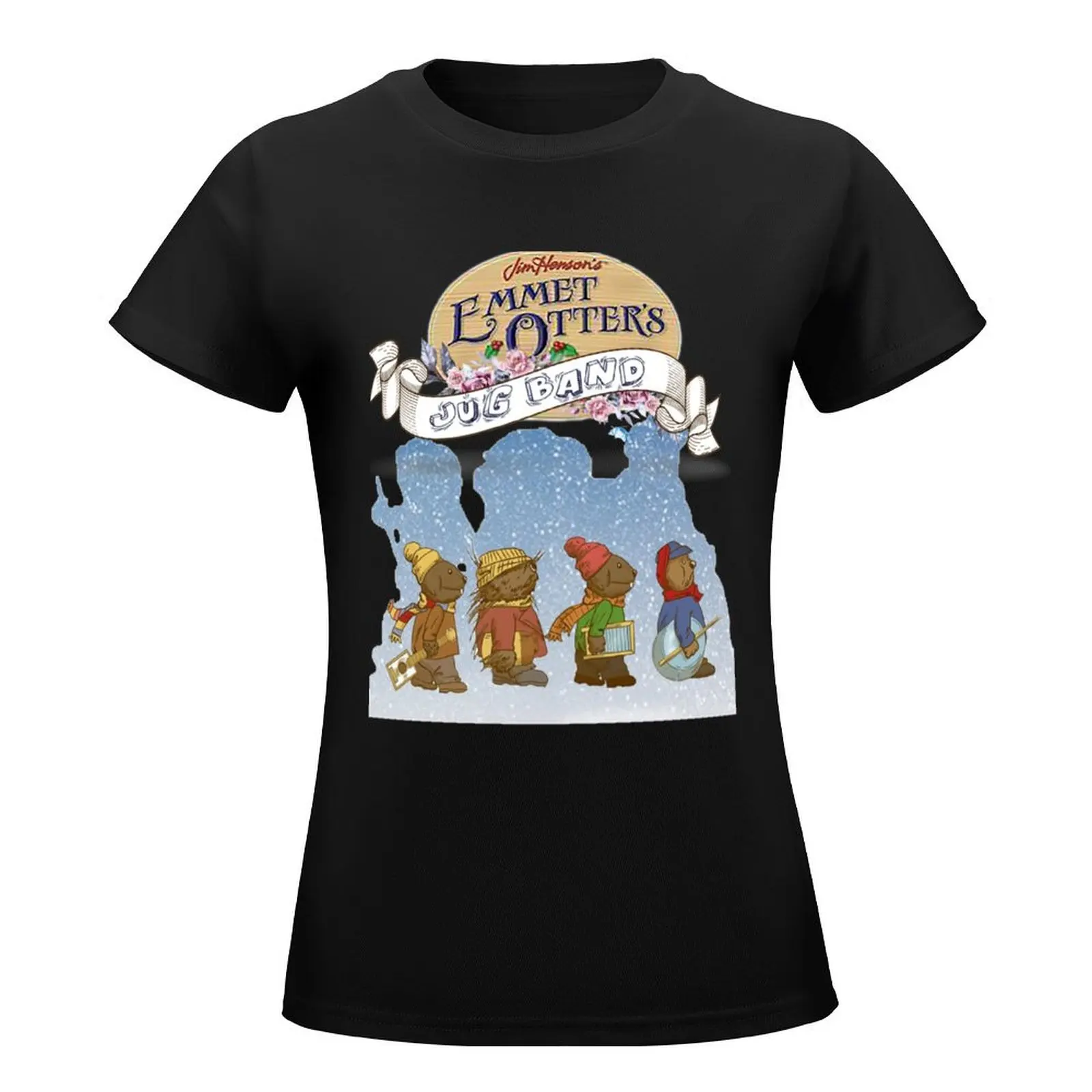 Copy of 1977 TV for children - emmet otter T-Shirt aesthetic clothes funnys sports fans Women's tops