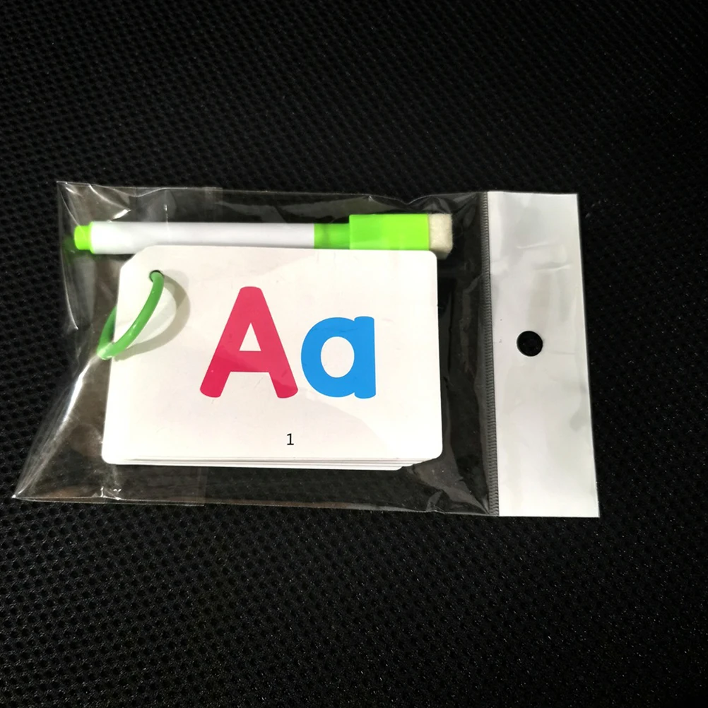 

27pcs Children Early Educational Alphabet Cards English Word Learning Cognition Memory Game Cards Sturdy Double Sided