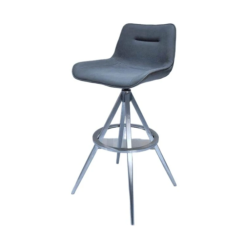 High Stools Bar Chair Comfortable Traditional Upholstered Bar Chair Counter With Backrest Taburetes Para Barra Balcony Furniture