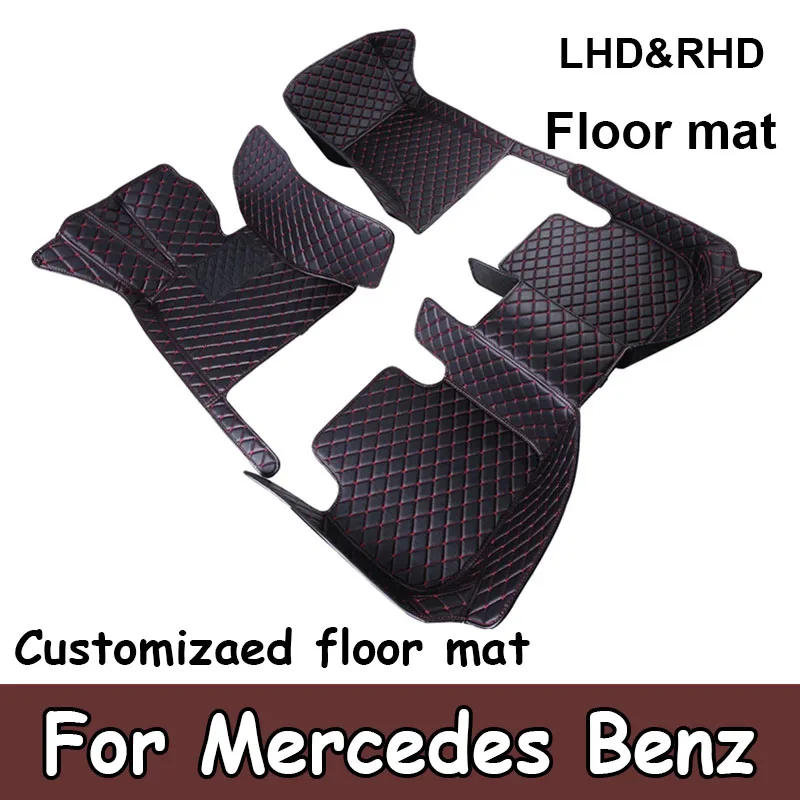 Car Floor Mats For Mercedes Benz C Class W205 C180 200 220 250 260 300 350 400 450 2014-15 2016 2017 2018 2019 2020 Accessories