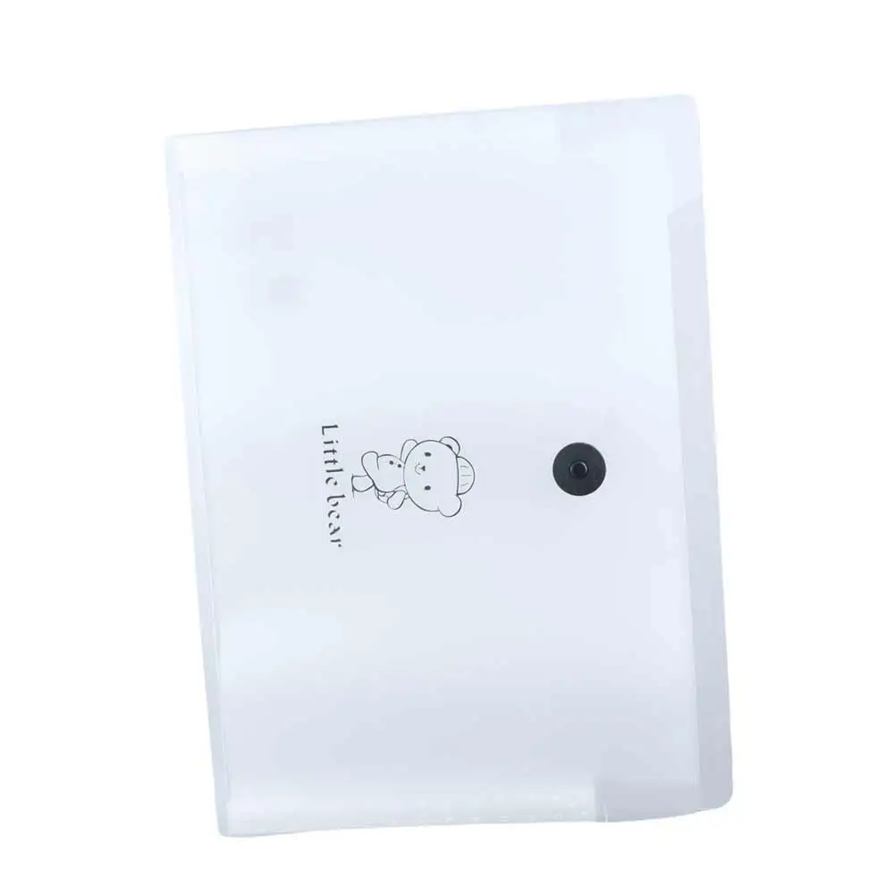 다층 확장 폴더 A4 오르간 가방 대용량 파일 정리함 A4 파일 폴더 반투명 방진 청사진