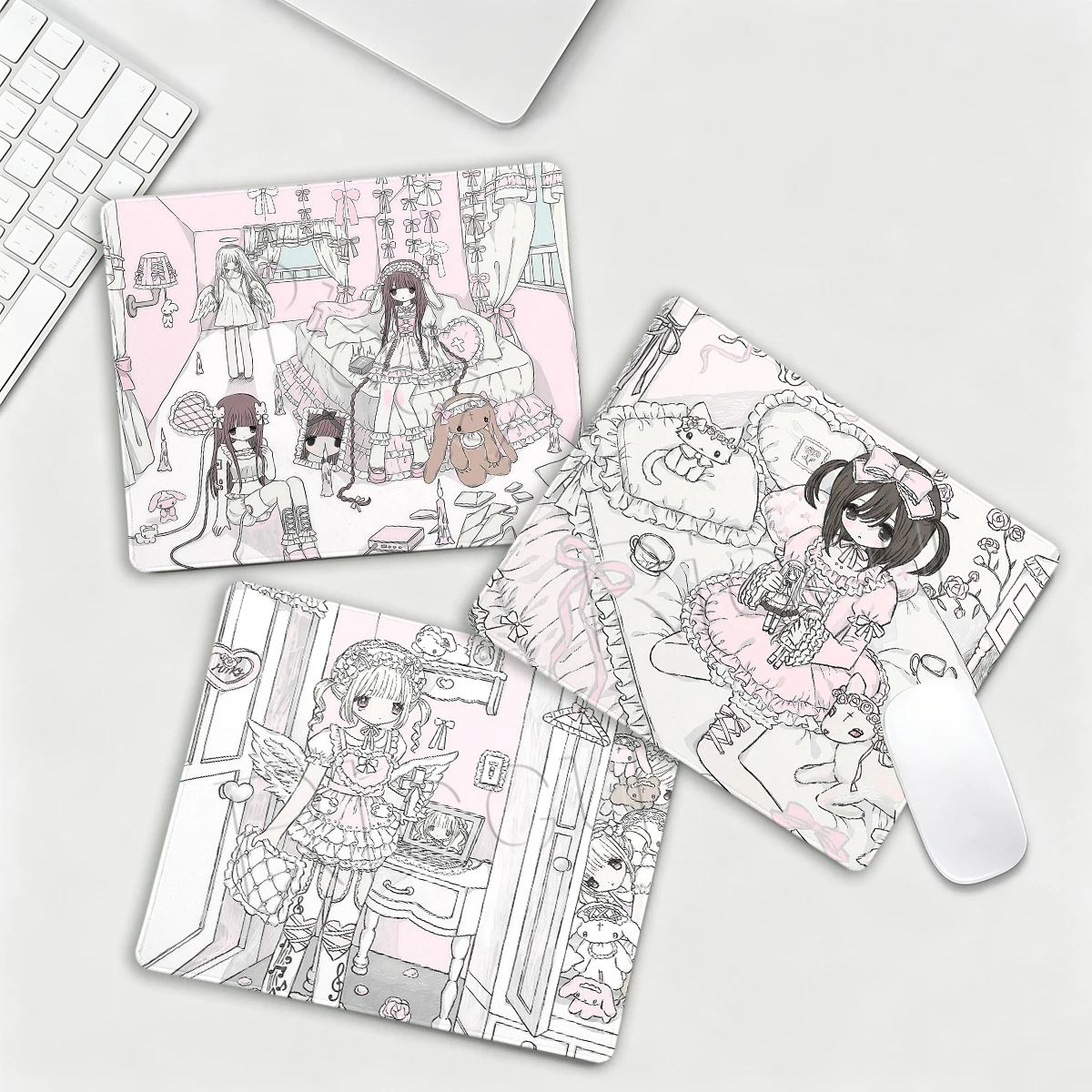 Small Cartoon Pretty Angel Gir - Pc Gaming Pink 评论和价格