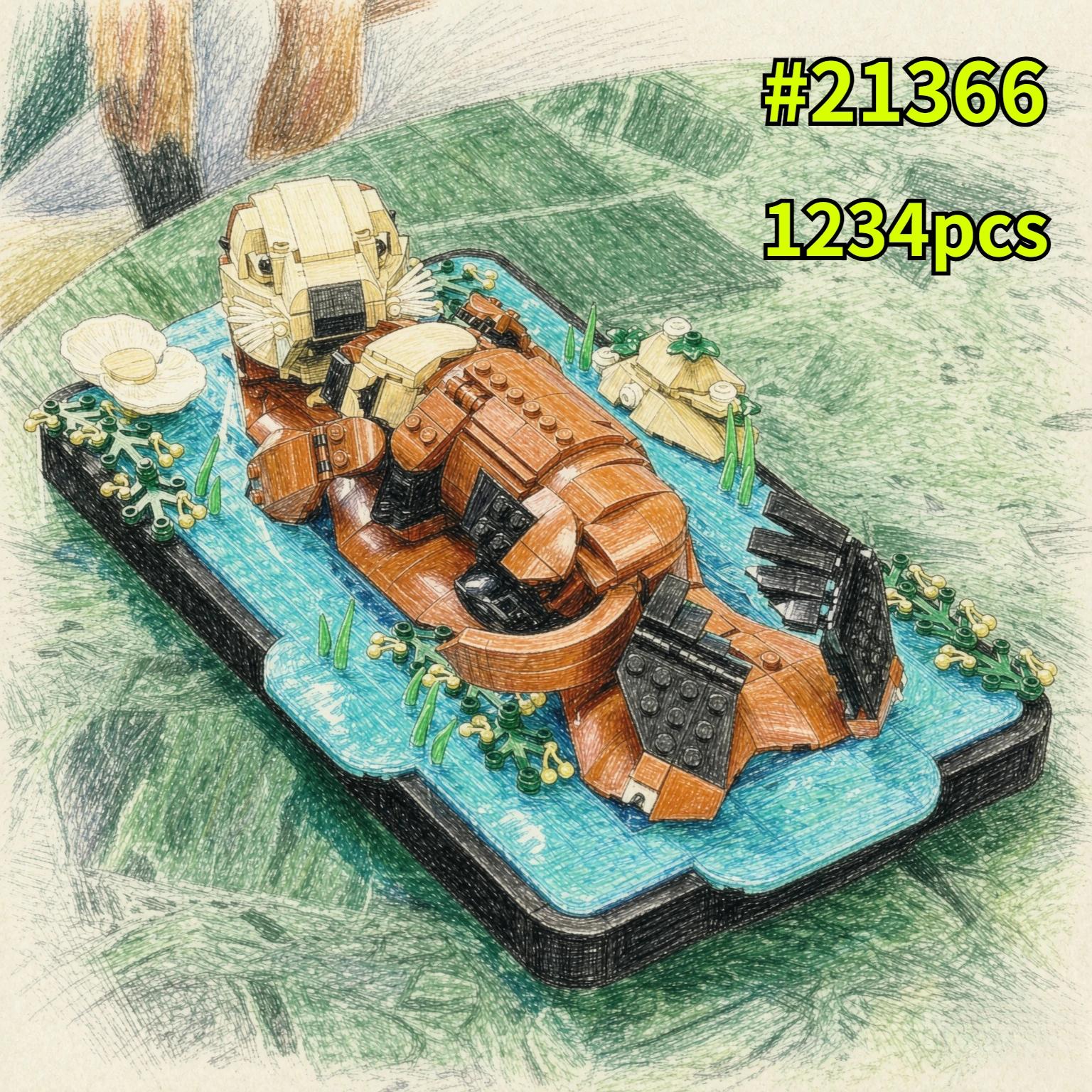 1234pcs-decorative-floating-sea-otters-building-blocks-assembly-model-bricks-set-great-picks-for-friends-birthday-gifts