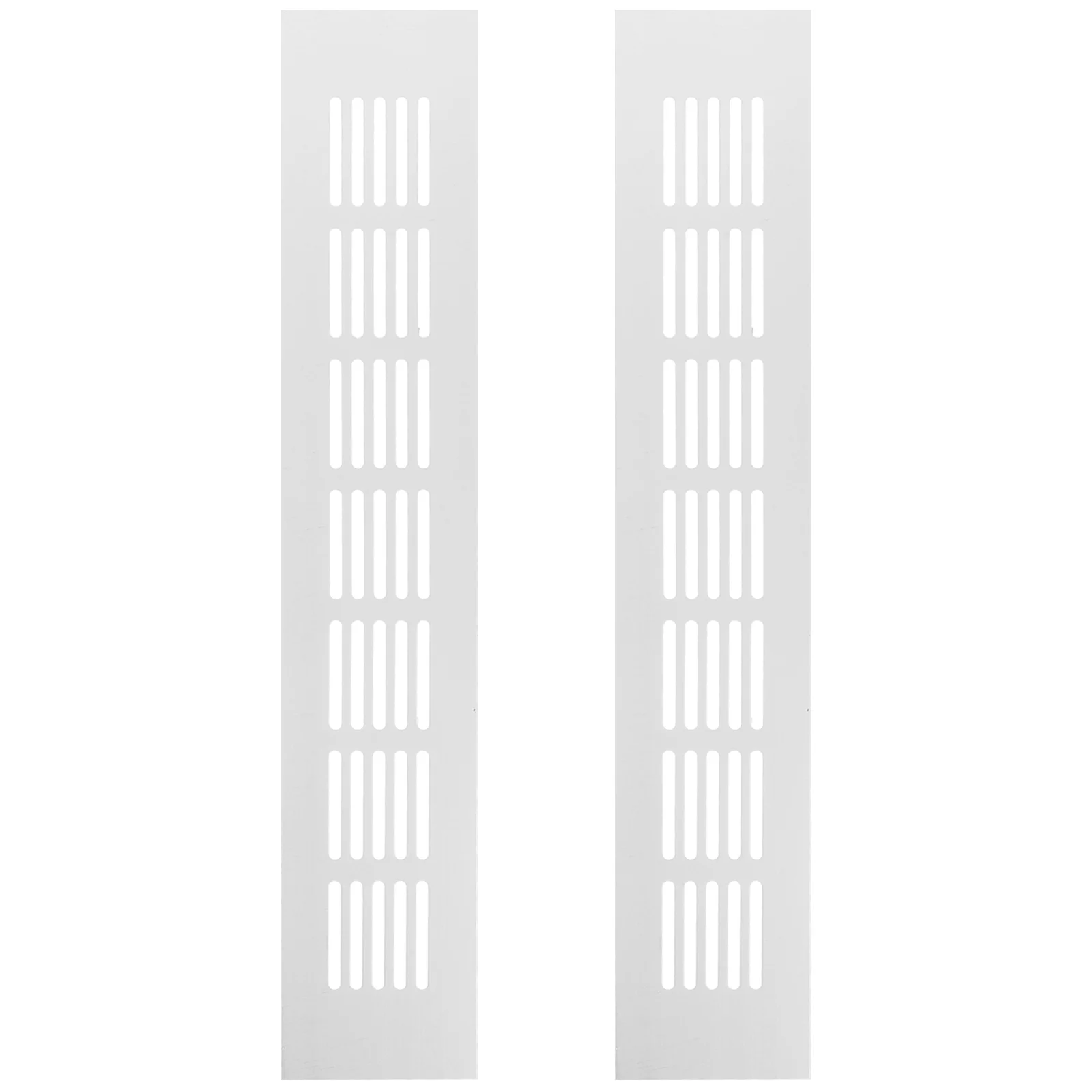 2 Pcs Cabinet Vent Covers Rectangle Grille Door Air Ventilation Furniture Kitchen Rectangular