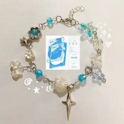 Wave to earth bracelet y2k handmade jewelry