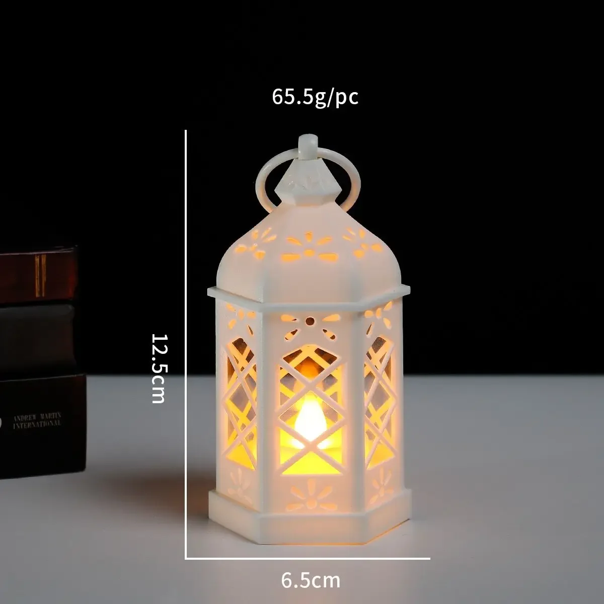 Retro Desktop Atmosphere Decoration Creative Gift Hexagonal Wind Candle Led Wind Lamp Portable Small Horse Lamp