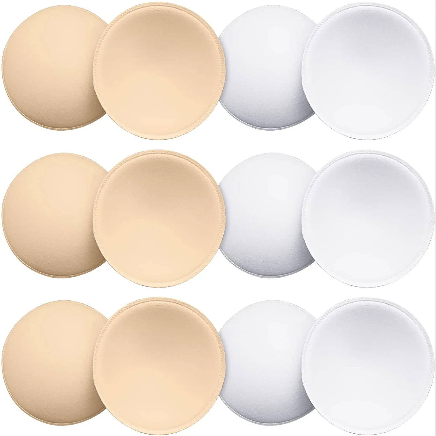 6PCS Soft Bra Pads Inserts Removable Bra Pad for Women Breast Push Up Enhancer Bra Pad Sports Bras Cups Insert Bikini Swimsuit