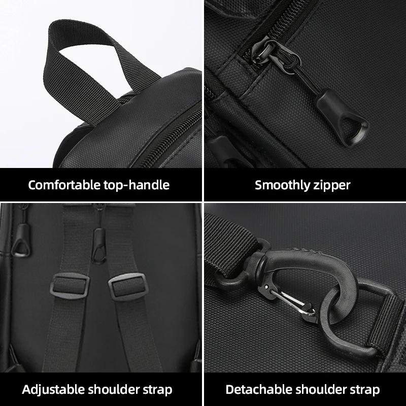 Lightweight Chest Bag Multifunctional Multi Pocket Backpack Men Cross Bags Casual Large Capacity Backpacks Simple Daypacks