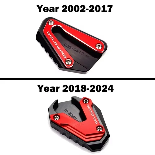 Imagen 2 del producto Para Honda Goldwing 1800 GL1800 F6B 2002-2023 2024 accesorios soporte lateral para motocicleta almohadilla soporte extensión ampliadora