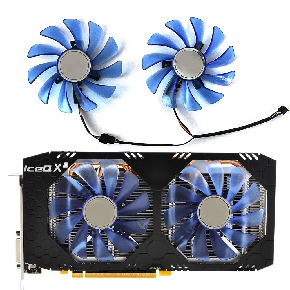 2PCS 95mm 4pin DC 12V 0.45A FDC10U12S9-C CF1010U12S RX580 Gpu Cooler For HIS RX 580 RX570/470/480 Graphics Card Fan