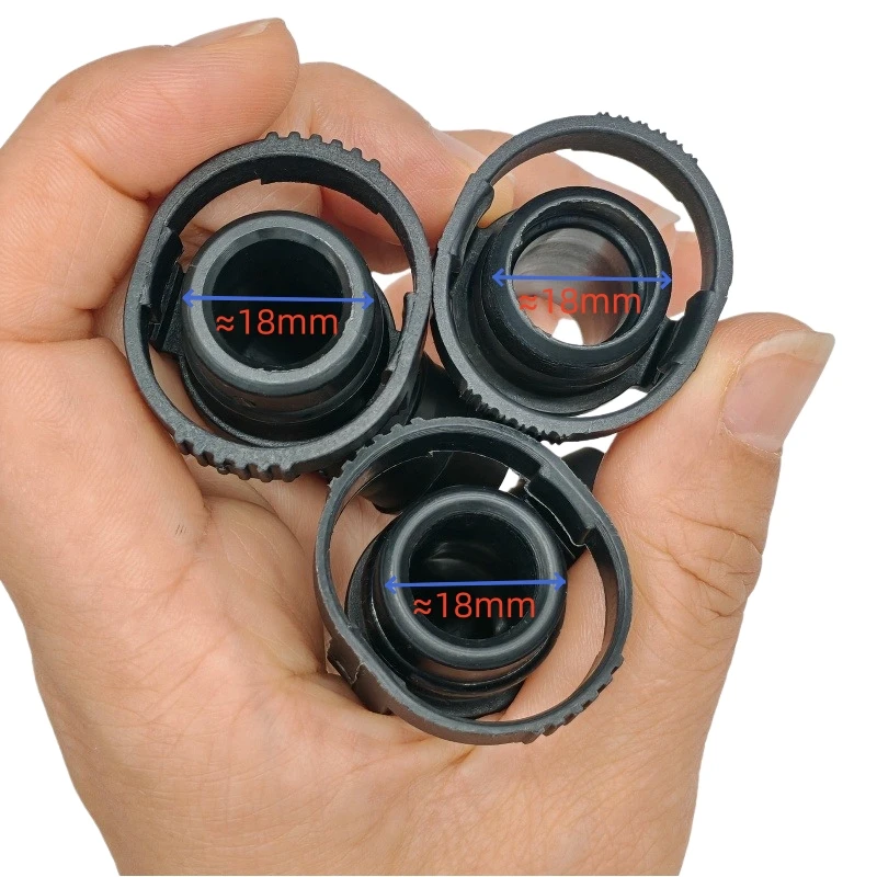18mm exhaust pipe joint universal plastic quick connector plastic fittings female connector 180 90 degree for ea888 1pc