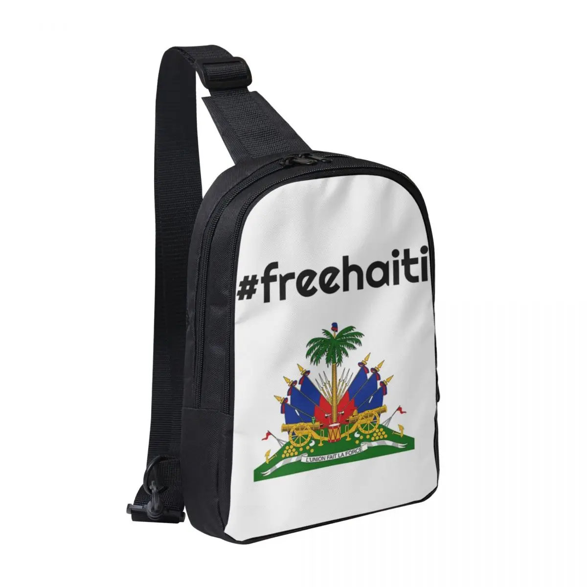 

Free Haitian Chest Bag Men Sling Crossbody Backpack Chest Bag Travel Hiking Daypack Shoulder Bag