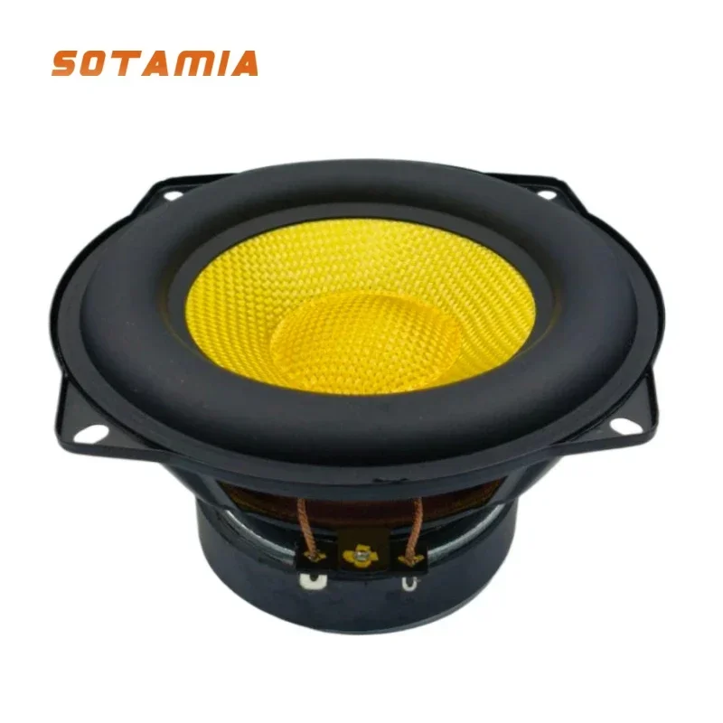 SOTAMIA 1Pcs 5.25 Inch Mid Range Woofer Speaker 4 Ohm 40W Bass Subwoofer Glass fiber Bluetooth Speaker DIY Hifi Music Bookshelf