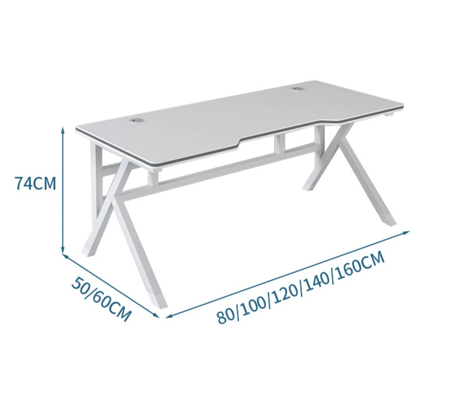 Computer table countertop white gaming table game table and chair anchor table girl bedroom home simple desktop