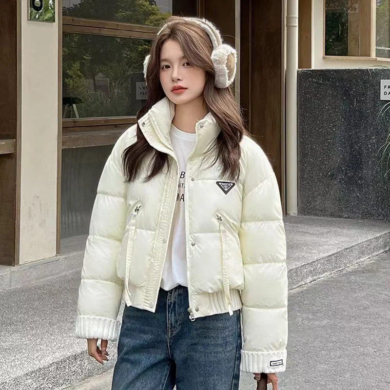 2024 Winter Of Short Down Cotton-padded Jacket Women's Fashion Style Cotton-padded Jacket New Stand-up Collar Cotton-padded Coat