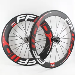 New Front 60mm Rear 88mm 700C Track Fixed Gear Bike full carbon fibre bicycle wheelset carbon Tubular Clincher Tubeless rims