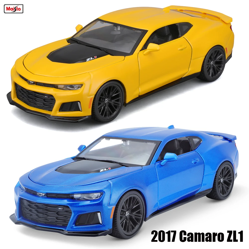 

Maisto 1:24 2017, Chevrolet Camaro ZL1, модель автомобиля из сплава, классическая игрушка, статическая игрушка, официально лицензированная