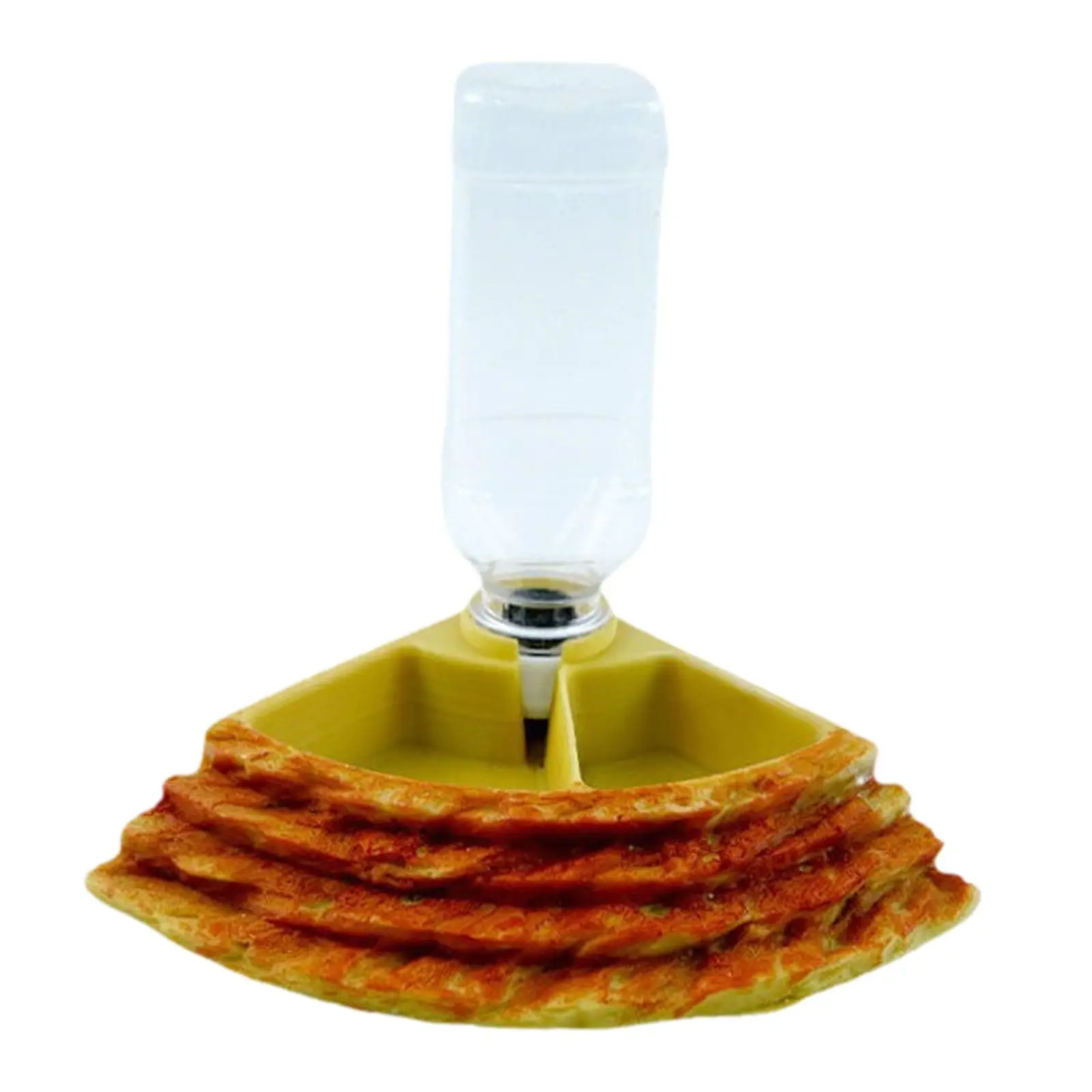 

Stable Reptile Feeder Bowl Water Gift Compact Corner Design for Reptile Tank Acrylic Cage Decoration