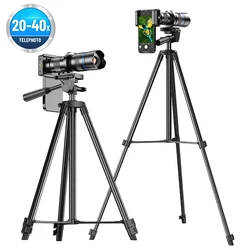 APEXEL 20-40X Zoom Telephoto Lens for Smartphones With Professional Tripod for Iphone13/14 Pro Max Phone TelescopeLens Accessory